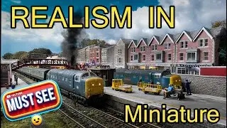 Unbelievable Realism! 00 Gauge Model Railway with Weathered Locos in Action! plus drivers eye view.