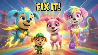 Rainbow Bridge Fix It Song 🌈🐶 | Eat Run Help Together | Fun Nursery Rhymes for Kids