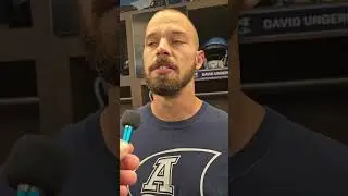 Post game media interview with Toronto Argonauts WR David Ungerer 