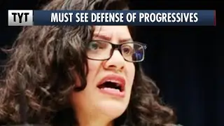 Rashida Tlaib Defends Progressives, BURNS Centrist Democrats with Truth