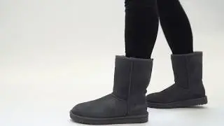 | Shuperb&trade; Ugg CLASSIC SHORT II Ladies Sheepskin Boots Grey