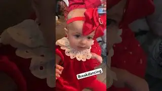 Baby&rsquo;s reaction to breakdancing #motherhoodunfiltered #breakdancevideo #breakdancebattle #mommyvlog