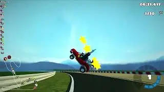 SuperTuxKart - Strandvoort, 20 laps, reverse