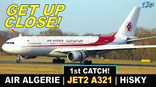 INSANE Close‑Up Plane Action at Stansted! Air Algerie A330, Jet2 A321, HiSky A319 & China Cargo 777!