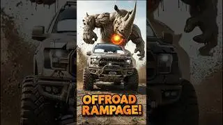 Ford F-150 Raptor vs The Mud Rhino Destroyer | Brutal Off-Road Battle  #4x4 #offroad #monstertruck