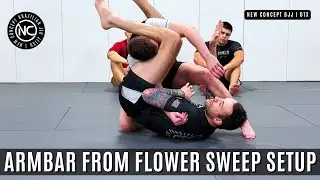 New Concept BJJ | Armbar From Flower Sweep Setup | NoGi Coach Caleb Flippin