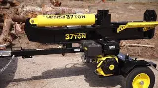 Champion 37-Ton Horizontal/Vertical Full Beam Gas Log Splitter with Auto Return (Model 201519)