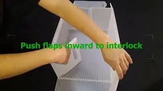 Reusable Box Assemble, Disassemble & Fold to Reuse