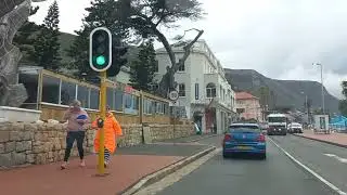 Fish Hoek to Muizenberg on a June winters day in Cape town