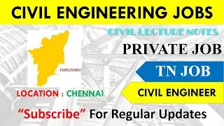 Fresher Design Engineer vacancies in Chennai | Latest Civil pvt jobs |Civil engineering jobs 2022