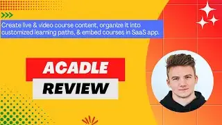 Acadle review, Demo + Tutorial I Create engaging, interactive course content for customer