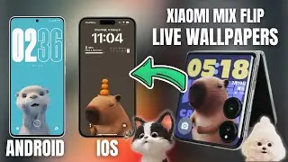 H&igrave;nh Nền Động Capybara Tr&ecirc;n Android v&agrave; iOS | Xiaomi Mix Flip Live Wallpaper