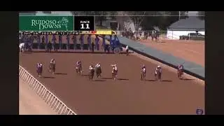 Dark NME Breaking 400 yd Track Record at Ruidoso Downs