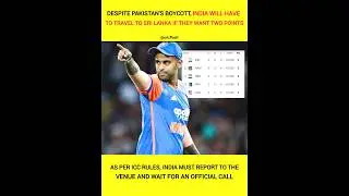 Despite Pakistan&rsquo;s Protest, India Must Travel to Sri Lanka 😲