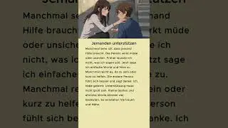 Simple German Story &ndash; Jemanden unterst&uuml;tzen #shorts #learnGerman #German