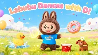 ALFABET'S SONG - Labubu Dances With D | Alphabet Education | Song Kid