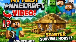 My first Minecraft video with friends and brother#minecraft 🤩