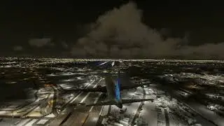 Landing in Newark (KEWR) Heavy Crosswind | MSFS stream clip FL03