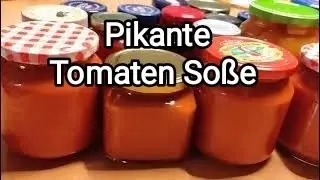🍅Tomaten Soße🍅Pikante Tomaten Soße aus Tomaten🍅Paprika🌶️🫑Zwiebeln🧅und Knoblauch🧄