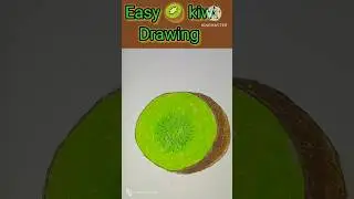 Easy Kiwi 🥝 drawing & colouring #art #drawing #trending #drawingtutorial #fruit @creativepriya-1