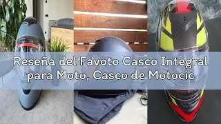 Rese&ntilde;a del Favoto Casco Integral para Moto, Casco de Motocicleta Transpirable para Mujer Hombre Adul