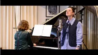 In the studio with Ailsa Davidson from Marie Curie the Musical
