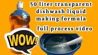 50liter transparent dishwash liquid makingformula How to make dishwash liquid @ACTIVE CLEANER HHP