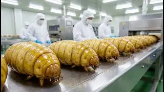 Inside a Silkworm Pupae Factory: Making Gourmet SILK-PUPA Oil Extract S-9 (Full Process)