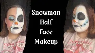 Snowman Half Face Makeup Look | Lofi Music
