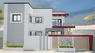 Villa tr&egrave;s moderne avec piscine et jardin. 15mx20m soit 300m&sup2;