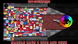 100 Countries Vs. Seeker - Hide and Seek Marble Race In Aldogoo