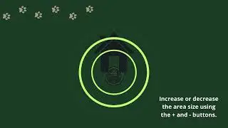 Wireless pet containment system FUG1034: Setting the area size