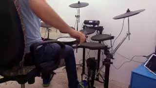 Kingdom Song 142 Drum cover (me trying to play drums)
