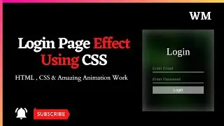 How To Create Login Form in HTML and CSS Only | Sign In Form Design | Step By Step