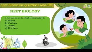 This can be a side effect of haemodialysi| MCQs On Dialysi For NEET 2023| animal kingdom|