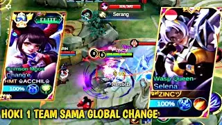 ohh BEGINI rasanya 1 TEAM sama top GLOBAL change... mobile legends 2023