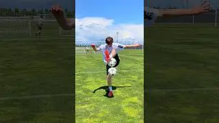 IMPOSSIBLE 2 BALL FOOTBALL SKILL!!