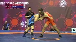 1/4 GR - 71 kg: S. STARODUBTSEV (RUS) v. A. GUTU (MDA)