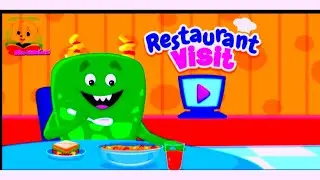 Chomping Monster Restaurant Visit | Kids Learn About Food | Bibo KidloLand