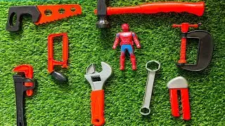 Spiderman with Toy Tools | Fun Time | Mini Tool Set Fun