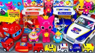 Satisfying Unboxing & Review Miniature Pinkfong Car Set Toys | ASMR