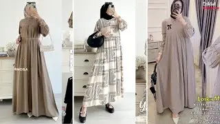30+ REKOMENDASI MODEL GAMIS MUSLIM SIMPLE TERBARU / Part 10