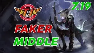 SKT T1 Faker Diana Mid Patch 7.19 Pro Replay