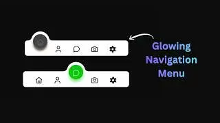 Glowing Navigation Menu using HTML & CSS 🔥 | Modern Navbar Animation