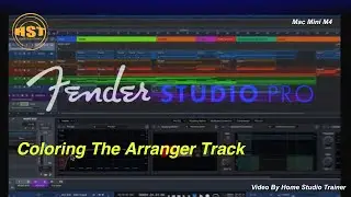 Раскрашивание трека аранжировщика - Fender Studio Pro