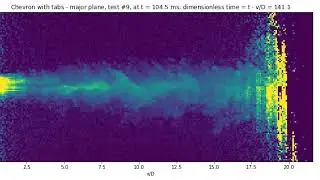 Error: Starting free jet visualized by mie-scattering: Chevron nozzle - major plane shot 3