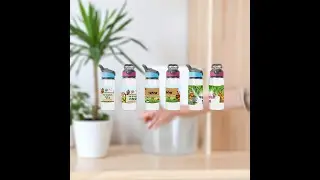 Bottle designed with name