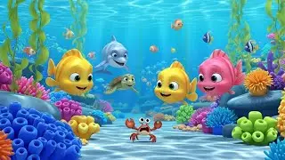 Five Little Fishies Splash Song | Fun Counting Song for Toddlers to Sing and Learn