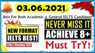IELTS LISTENING PRACTICE TEST 2021 WITH ANSWERS | 03.06.2021