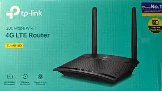 Маршрутизатор TP-Link TL-MR100, SIM-карта, WiFi-маршрутизатор/тест скорости //4G